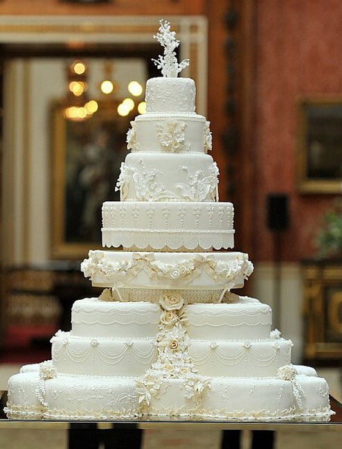 2. Свадебный торт для принца Уильяма и Кейт Миддлтон