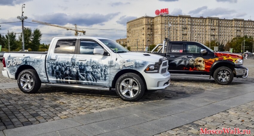 Аэрография на Toyota Tundra "А нас рать!"