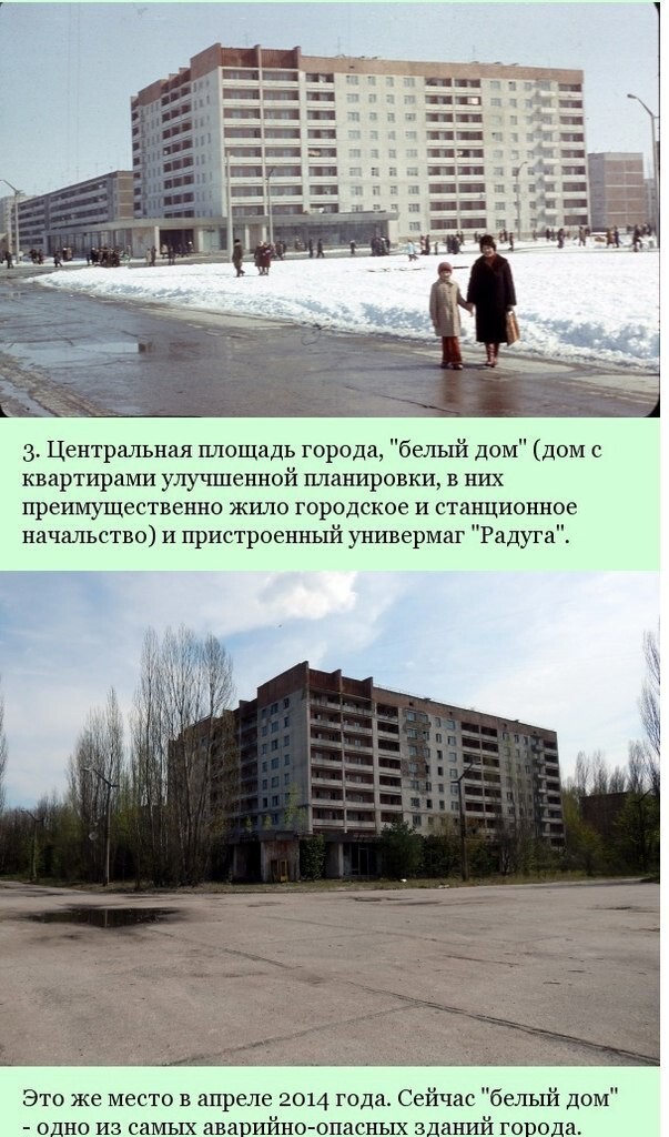 Город Припять: до и после