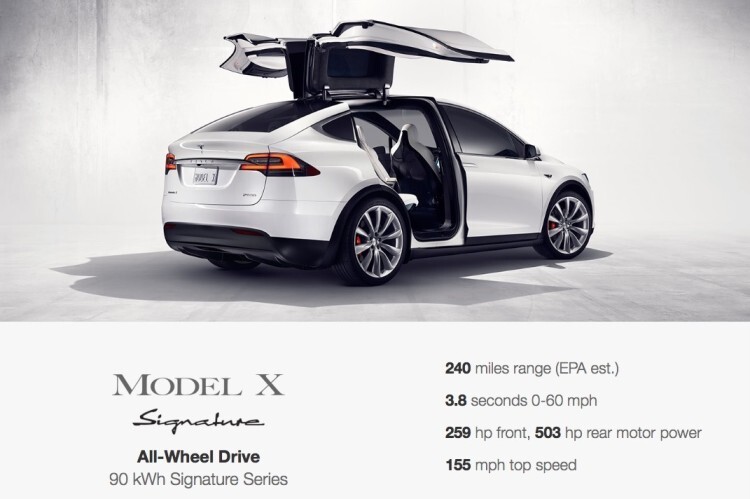 Tesla начала принимать заказы на новый кроссовер Model X