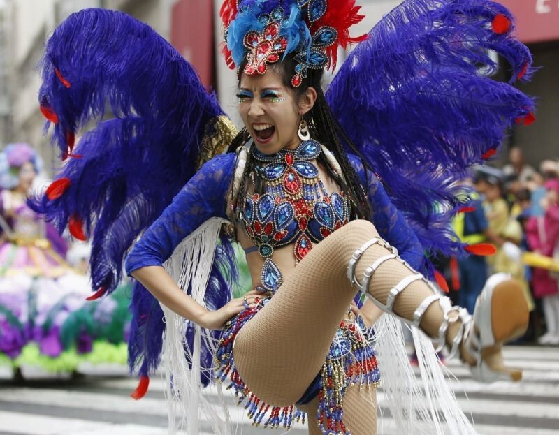 Карнавал самбы по-японски. Asakusa Samba Carnival в Японии