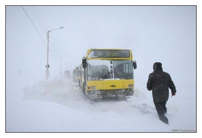 На работу в холода