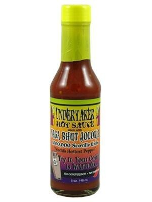 7. "Undertaker Hot Sauce with Naga Bhut Jolokia"