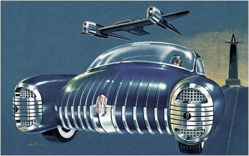  Dual Pontoon Buick of the Future by Arthur Ross '1940