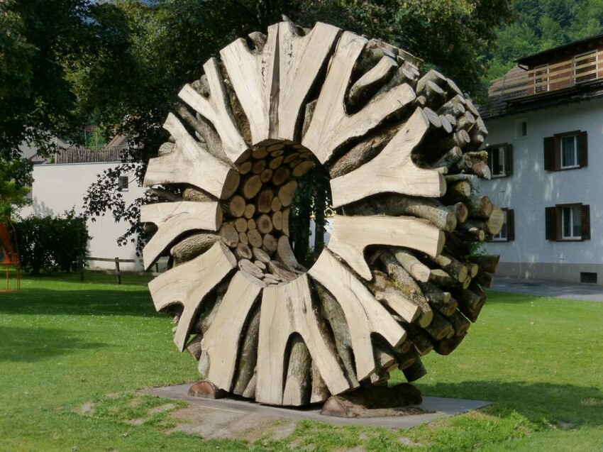 Деревянное колесо 