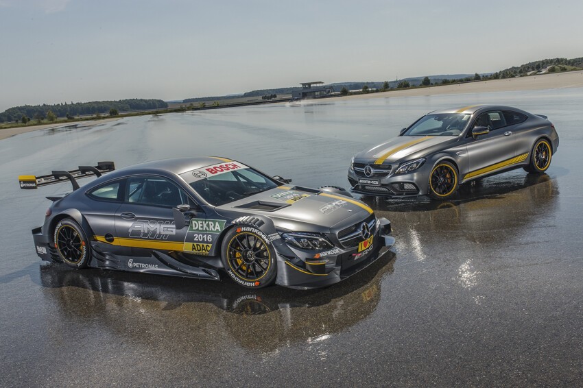 Гоночный Mercedes C63 DTM и его гражданская спецверсия