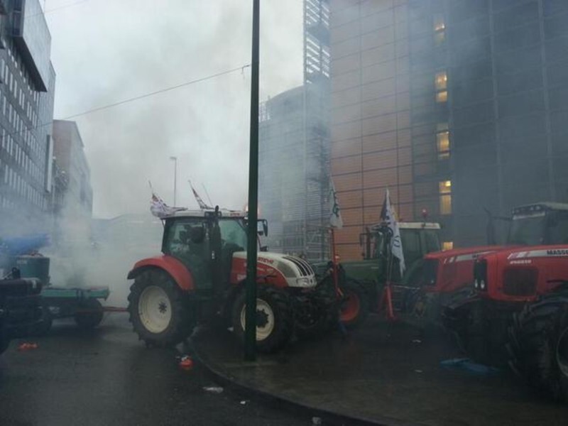 Крупнейший протест сельхозпроизводителей в Брюсселе!