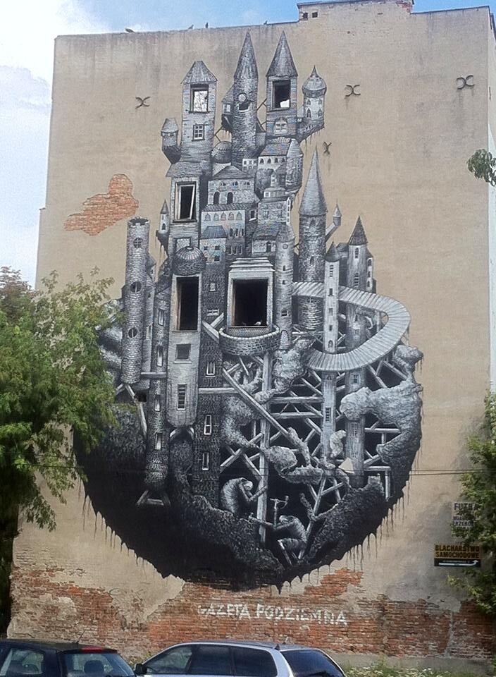 Граффити в Варшаве, Польша
