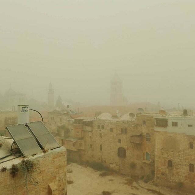 На Израиль обрушилась песчаная буря