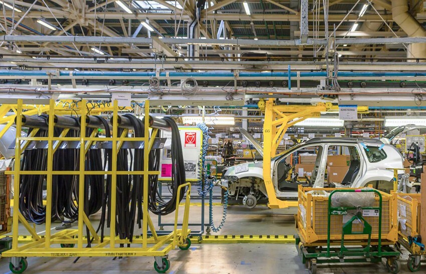 Производство автомобилей Renault цехах бывшего завода АЗЛК