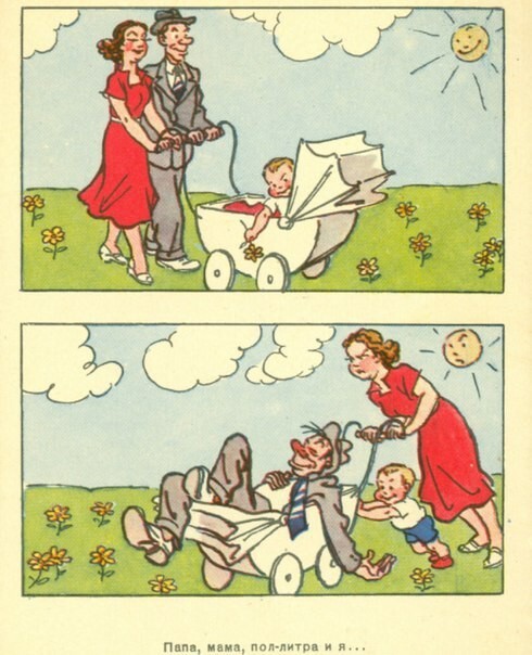 Советские сатирические открытки