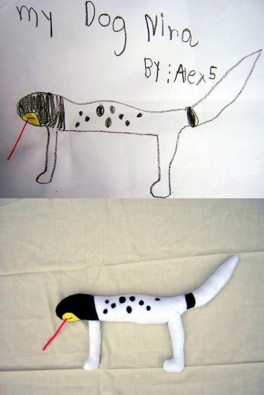 Забавные игрушки Венди Цао, созданные по картинкам детей
