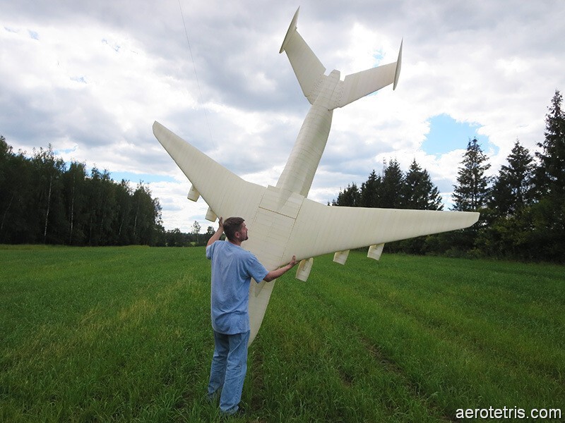 Модели самолетов, как тетрисы