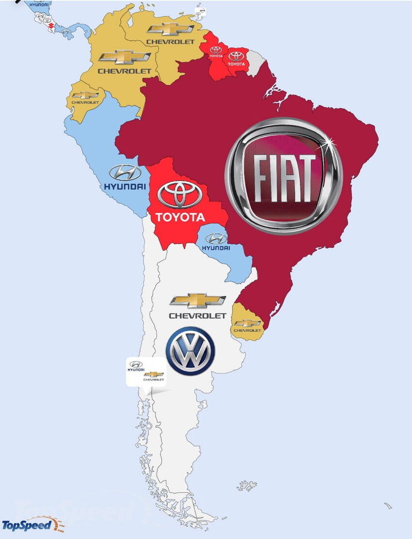 Fiat пользуется какой-то бешеной популярностью в Бразилии, что не удивительно — у итальянцев там два завода.