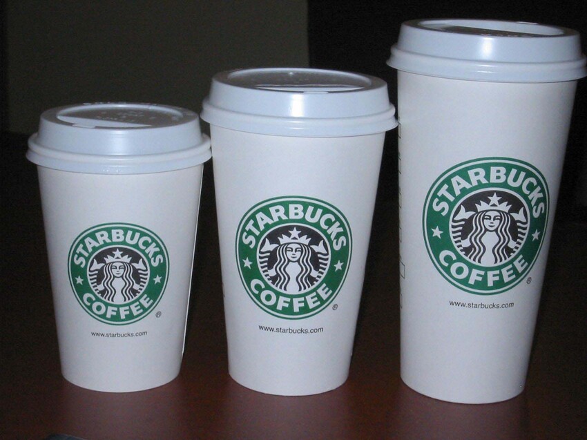 6. И вас не интересуют размеры стаканов в Starbucks