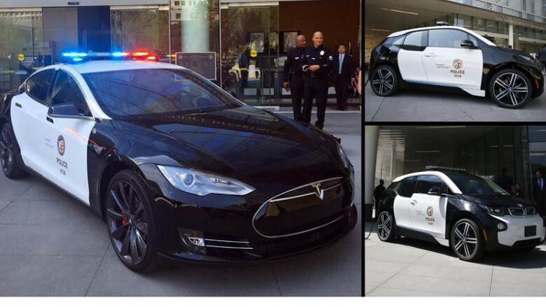 Tesla и BMW i3 пополнили полицейский автопарк Лос-Анджелеса
