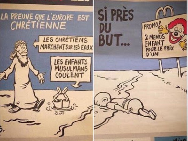 Убийственная шутка чудовищной карикатуры CharlieHebdo на смерть ребенка
