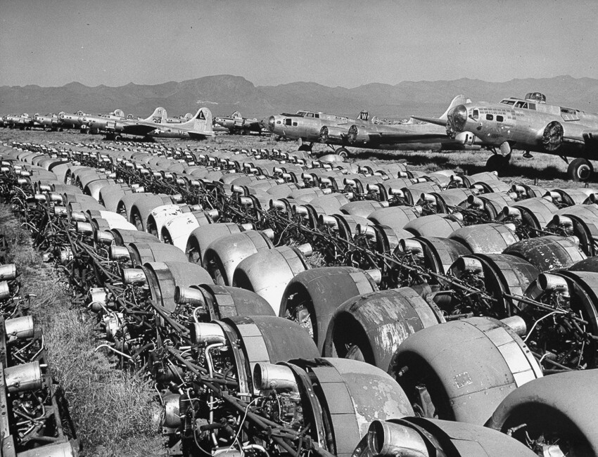 17. Излишки военной техники после окончания Второй Мировой войны, США, 1947 год.