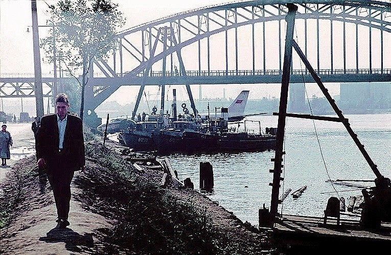 21 августа 1963 года. Аварийно приводнившийся Ту-124 в Ленинграде. Ю. Дядюченко.