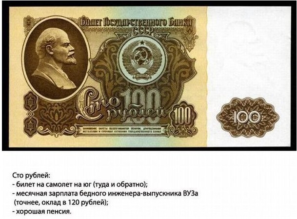Что можно было купить в СССР имея в кармане ту или иную банкноту