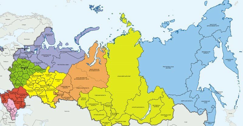 Насколько велика Россия от края и до края? 