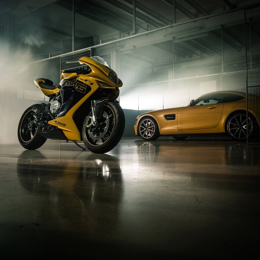 Cпортбайк MV Agusta в стиле купе AMG GT