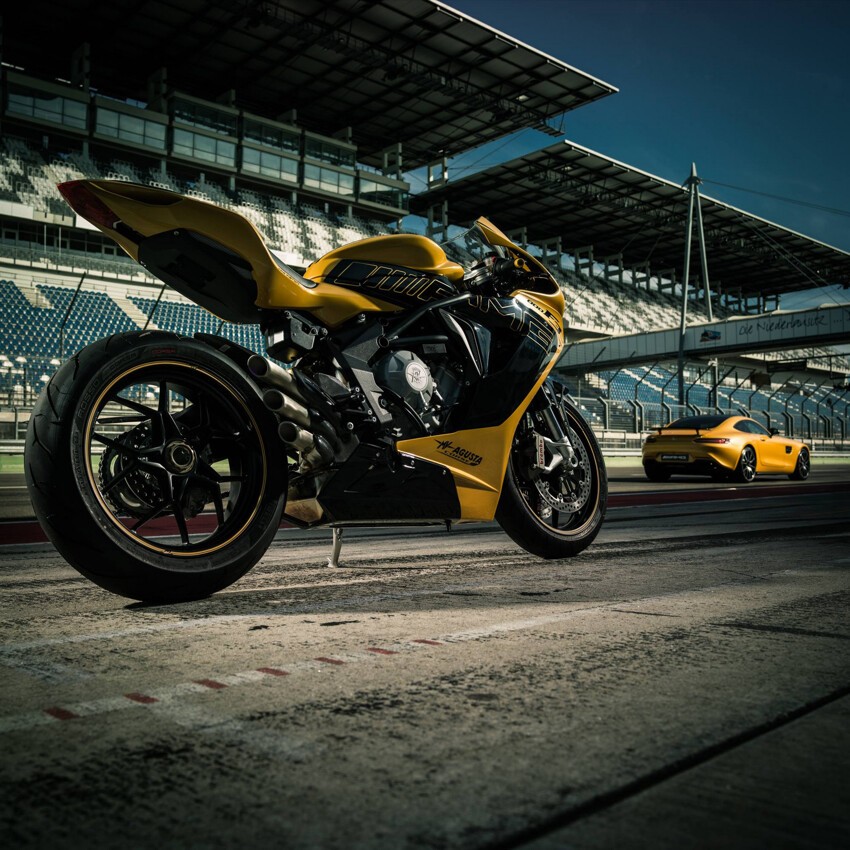 Cпортбайк MV Agusta в стиле купе AMG GT