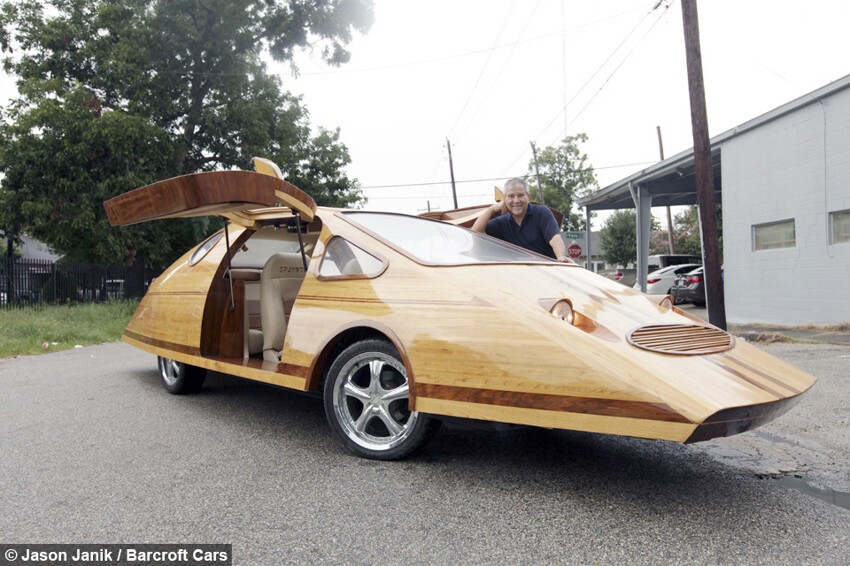 Американец создает уникальные автомобили из дерева