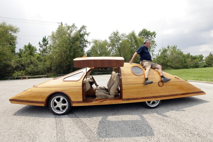 Американец создает уникальные автомобили из дерева