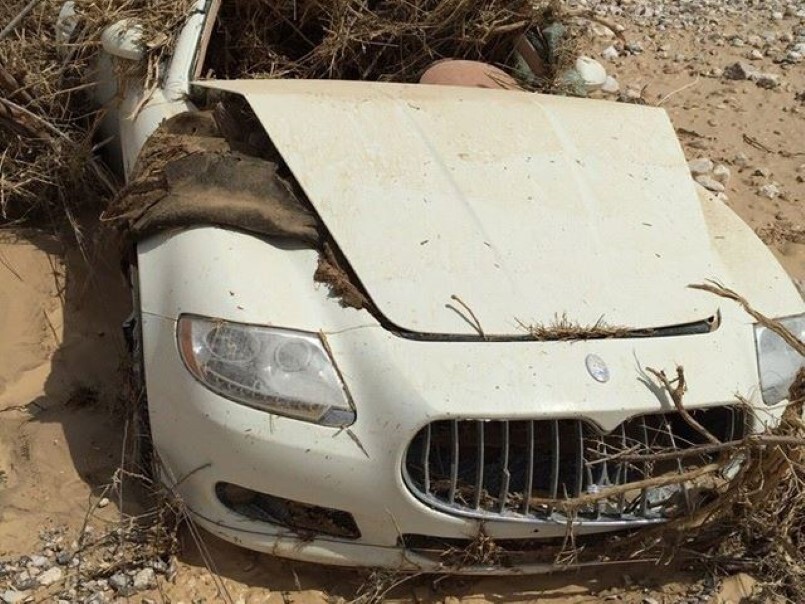 Песчаная буря обрушилась на Maserati