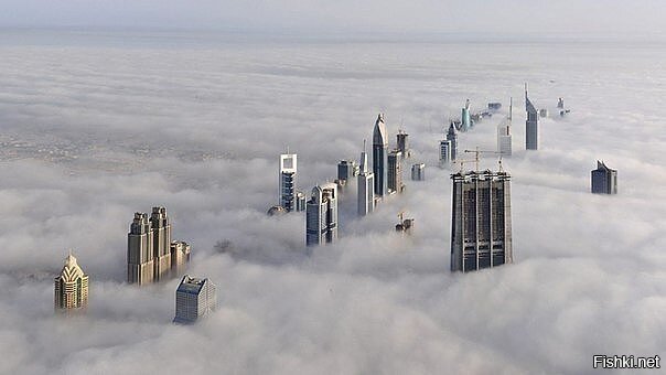 Вид с самого высокого небоскреба в мире «Бурж Халифа», Дубай
