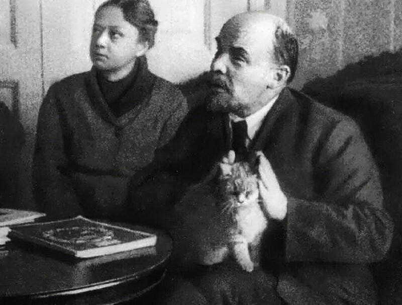 1. Ленин и кошка