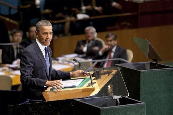 Как Обама в ООН наизусть говорил