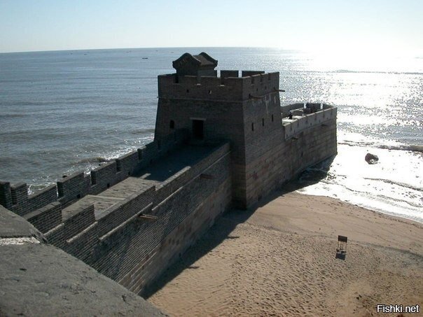 Место, где Великая китайская стена встречается с морем