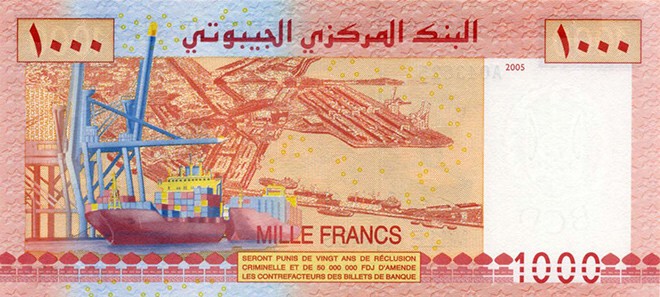 Джибути, 1000 франков  