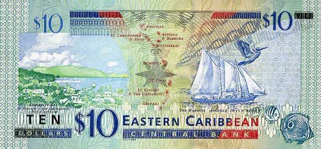 Восточные Карибы, 10 долларов 