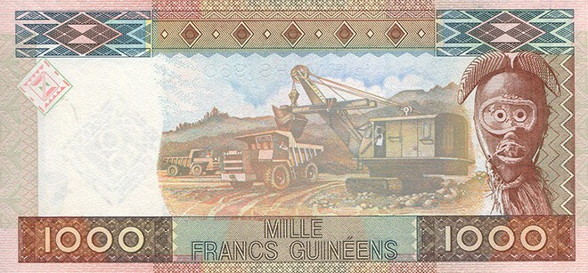 Гвинейская республика, 1000 франков 