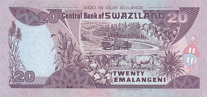 Свазиленд, 20 лилангени  