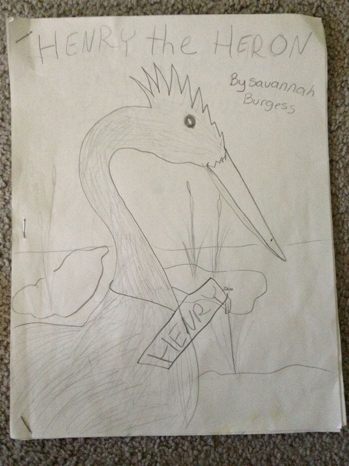 И, наконец, рисунок Саванны в четвёртом классе