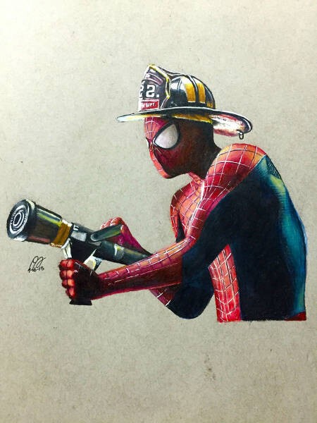 Человек-паук стал пожарным 