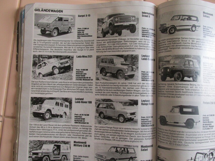 Цены на советские и европейские автомобили конца восьмидесятых
