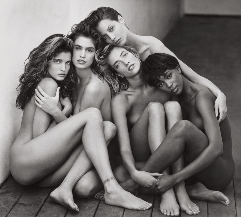  Стефани, Синди, Кристи, Татьяна, Наоми. Фото Херб Ритц, 1989 год: