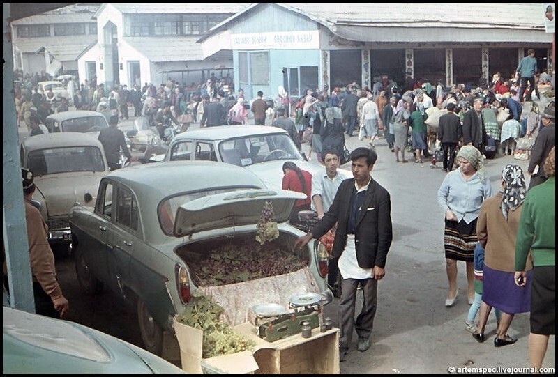 Рынок в Ташкенте.Конец 1960-х: