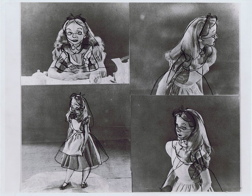 Как создавалась Алиса из Страны чудес: редкие кадры из студии Уолта Диснея