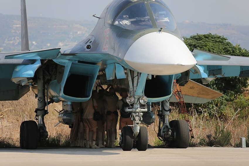 Вылеты авиагруппировки ВКС РФ для нанесения ударов по объектам ИГ
