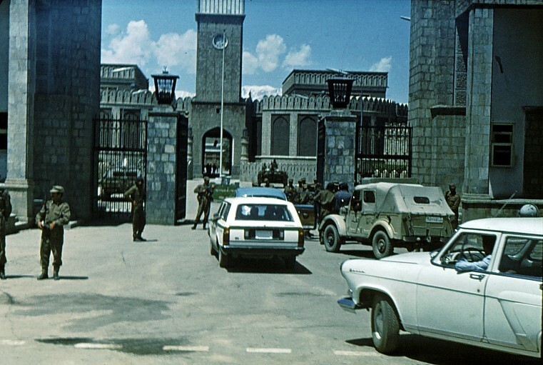 У президентского дворца на следующий день после апрельской революции 1978 г.: