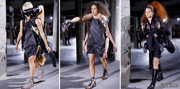 Люди носят людей - показ Rick Owens