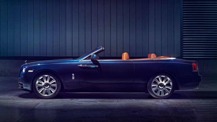 Фотосессия Rolls-Royce Dawn с супермоделью