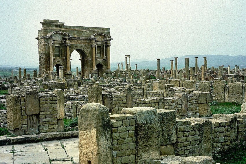 Руины римской колонии в Африке