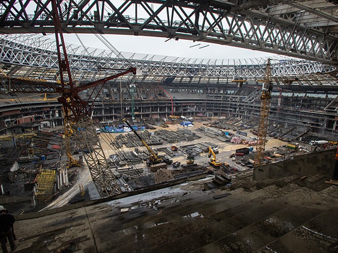 «Стадион Лужники» — Москва  Вместимость — 80 000 зрителей Срок окончания строительства: 2017 год.